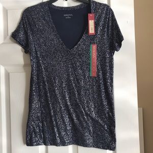 Sparkly V Neck T-shirt